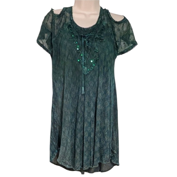 Advance One Size Open Shoulder Blouse - Picture 1 of 8